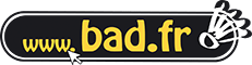 logo bad.fr | Raquettes de badminton